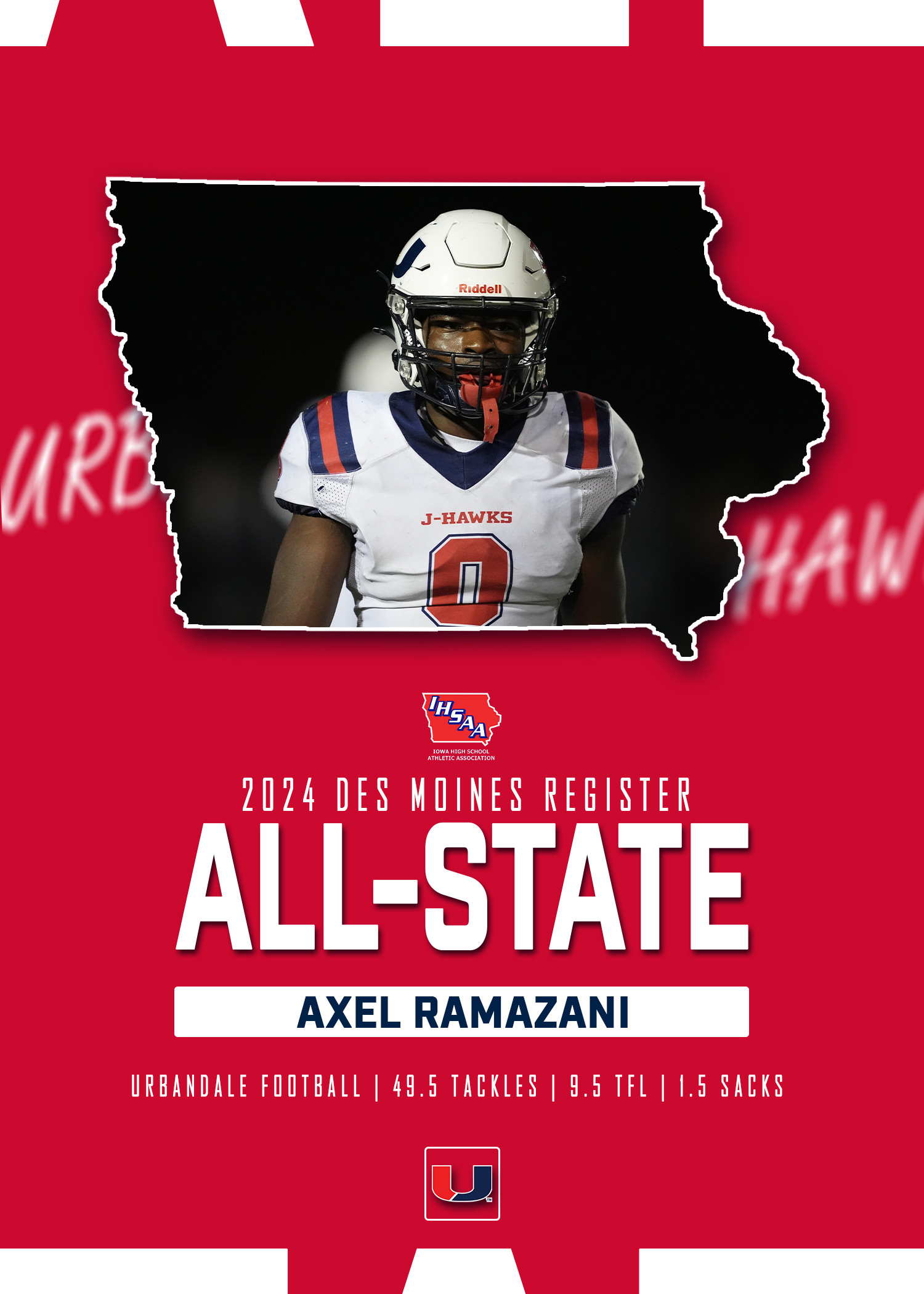 Ramazani Named to DM Register All-State Team