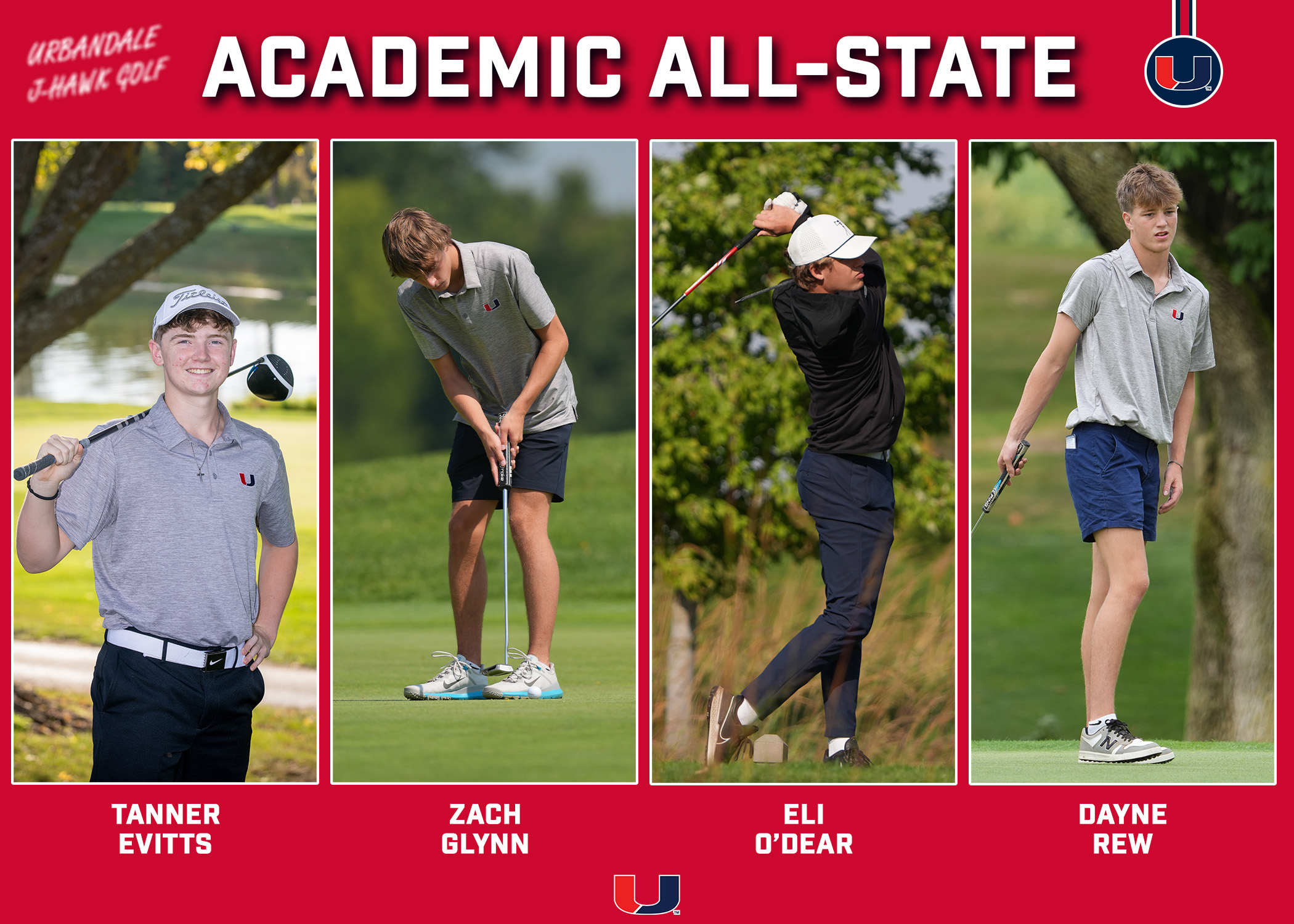 J-Hawks Have 4 Named to IAHSGCA Academic All-State Team
